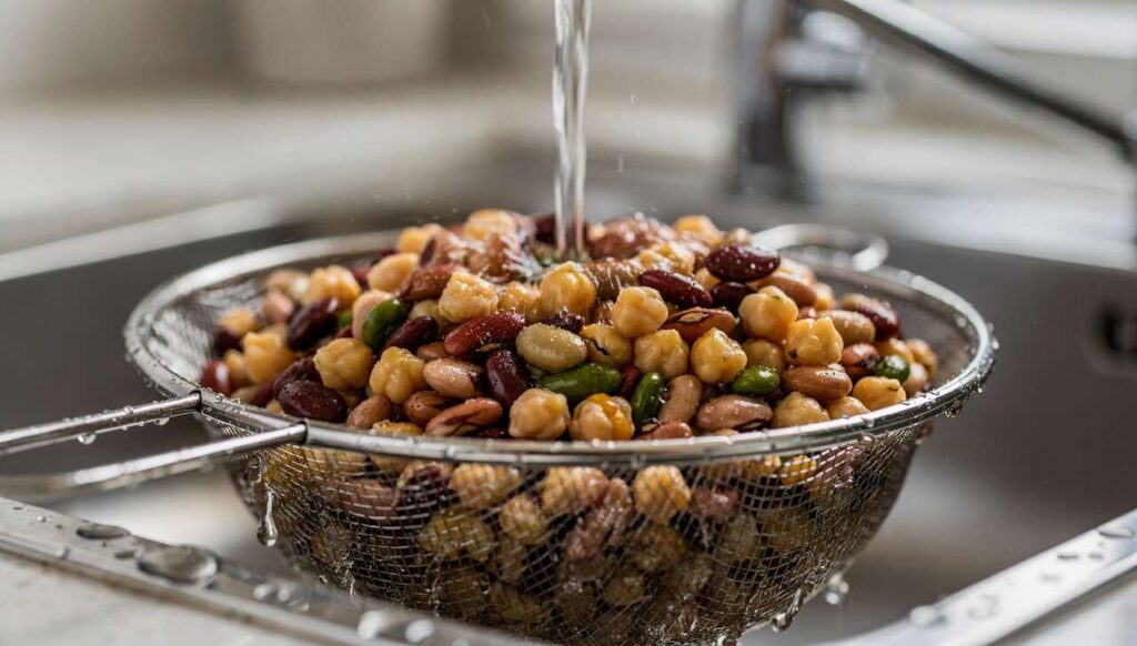 Perché i nutrizionisti consigliano di sciacquare i legumi in scatola? Il sodio nascosto