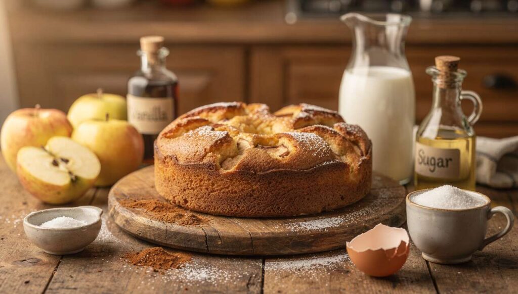 TORTA 12 CUCCHIAI alle MELE Senza Bilancia Cremosa piena di mele