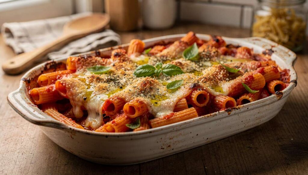 Rigatoni al forno sfizioso primo piatto facile e veloce