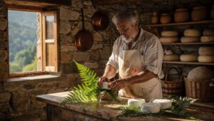 Il formaggio ancestrale dell'Appennino tosco-romagnolo si mangia freschissimo, avvolto in foglie di felce