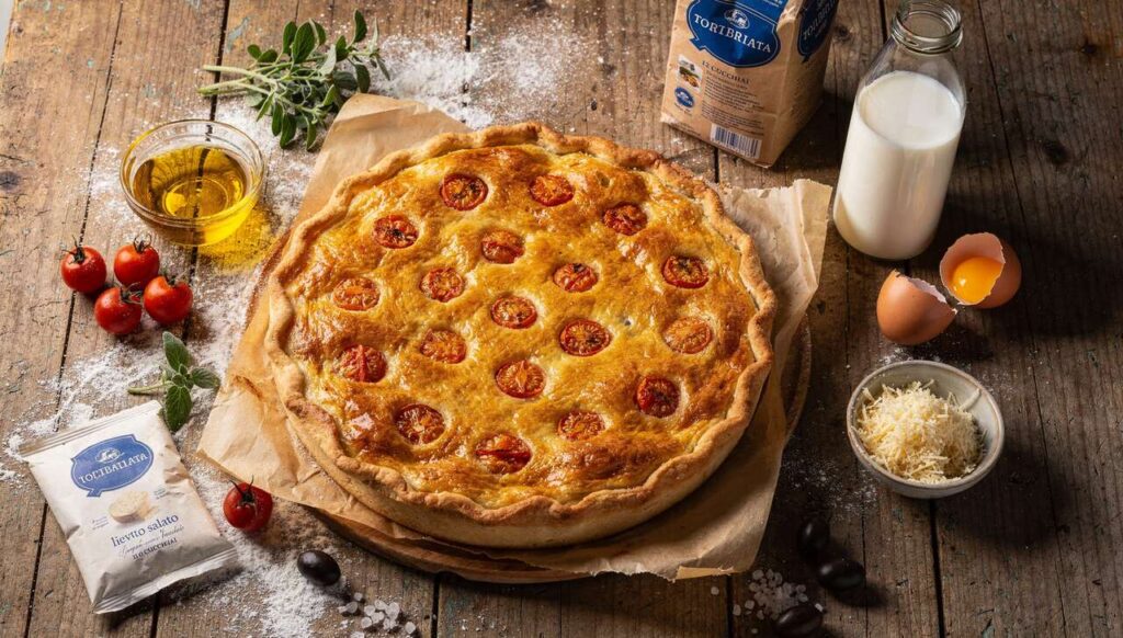 TORTA SALATA 12 CUCCHIAI Fragrante Con pomodorini interi veloce