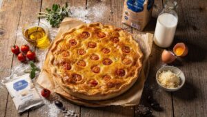 TORTA SALATA 12 CUCCHIAI Fragrante Con pomodorini interi veloce