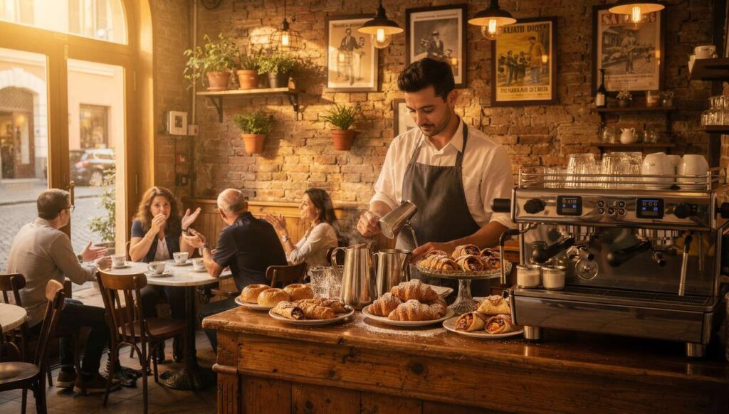 Il caffè sospeso di Gaia e quello corretto di Beppe Vessicchio. Cibi, bevande e segreti del bar dell